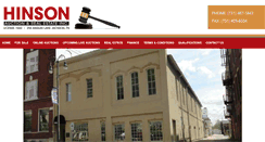 Desktop Screenshot of hinsonauctions.com